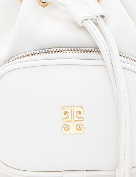 Beyaz Büzgülü Çanta - 50260523004