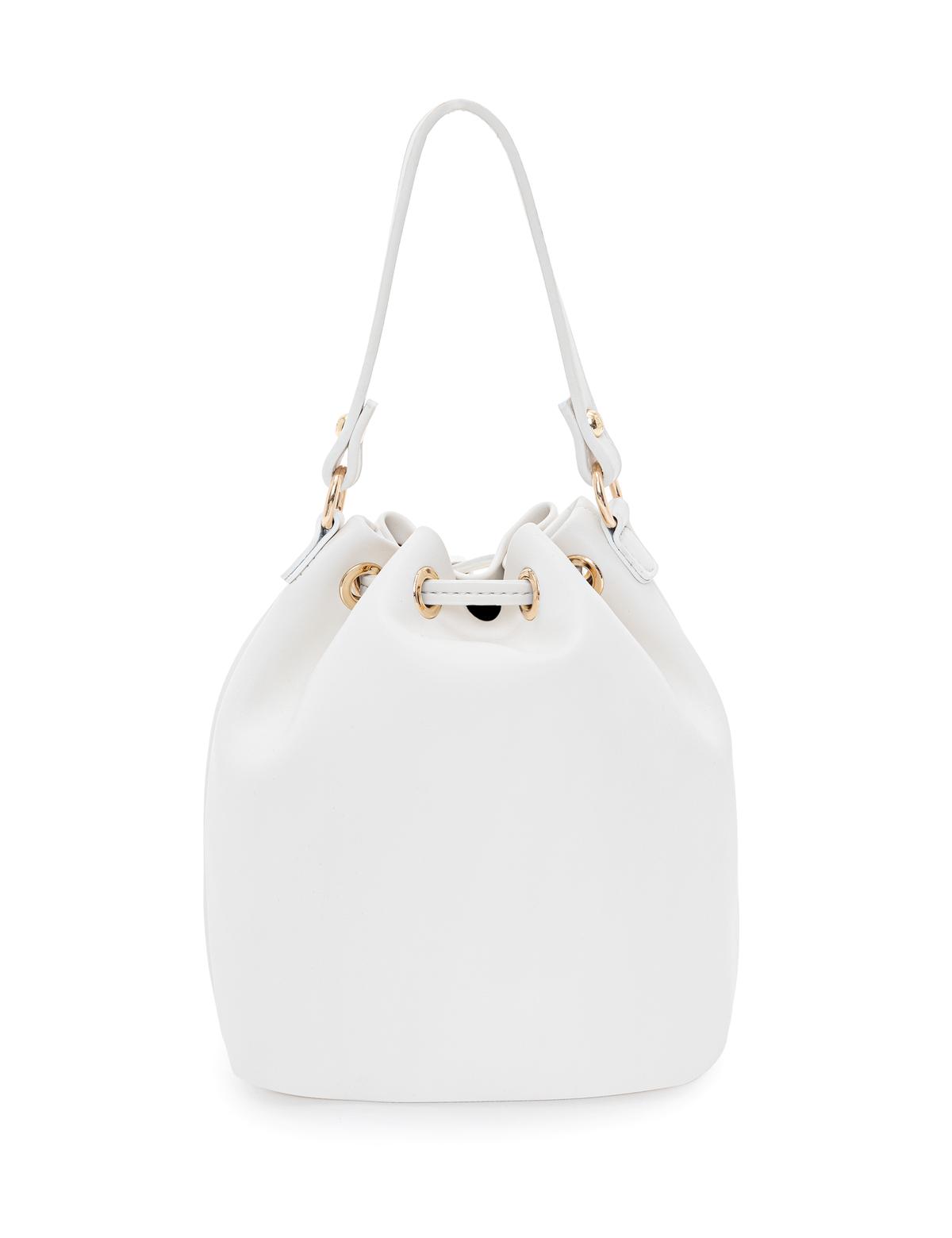 Beyaz Büzgülü Çanta - 50260523004