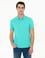 Mint Yeşili Slim Fit Polo Yaka Basic Tişört