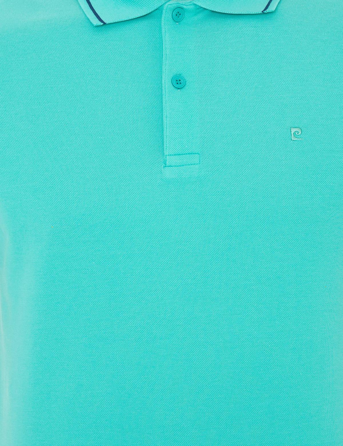 Mint Yeşili Slim Fit Polo Yaka Basic Tişört - 50252448068