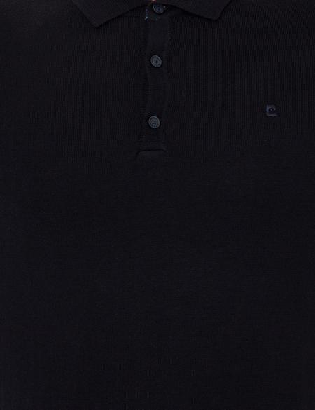 Lacivert Slim Fit Polo Yaka Basic Triko Kazak - 50248550018