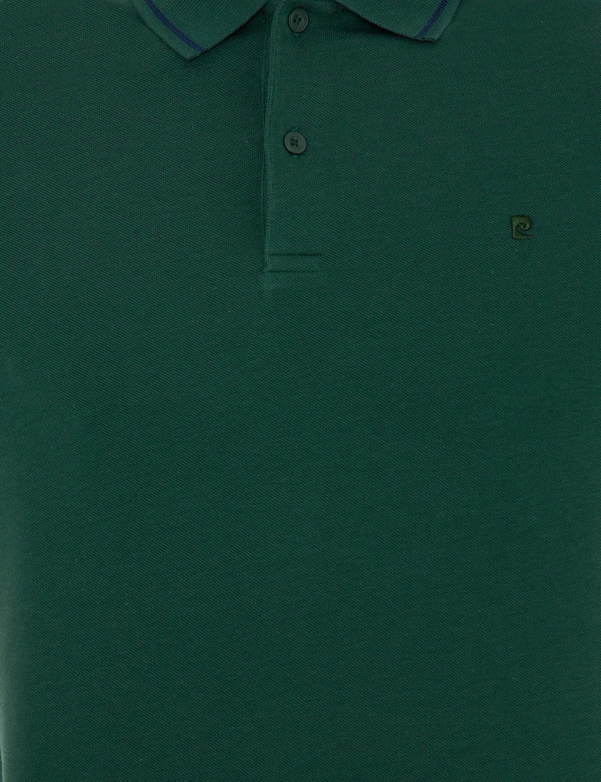 Koyu Yeşil Slim Fit Polo Yaka Basic Tişört - 50252448149