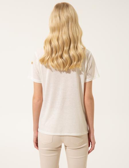 Beyaz Regular Fit Tişört - 50246081007