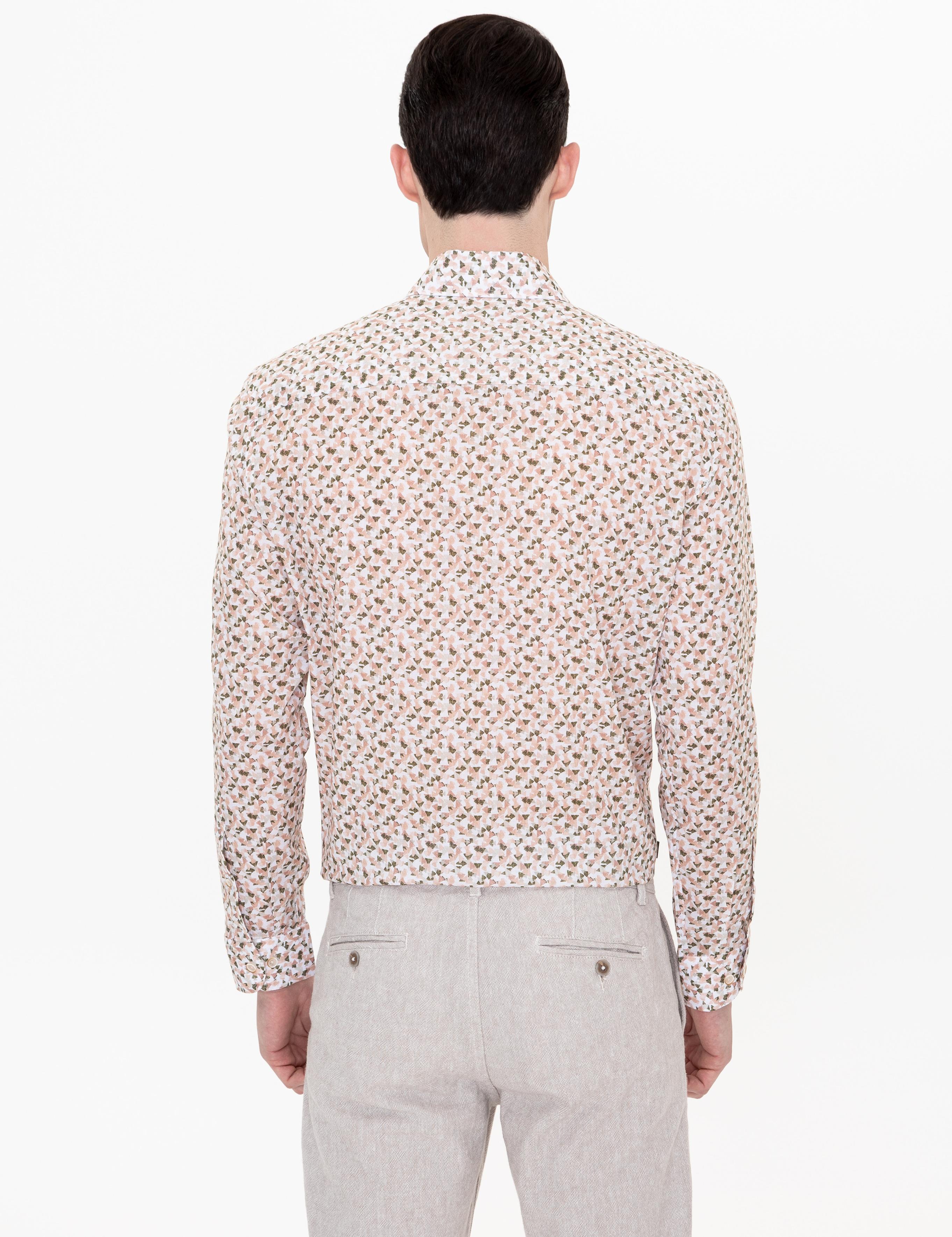 Haki Regular Fit Uzun Kollu Gömlek