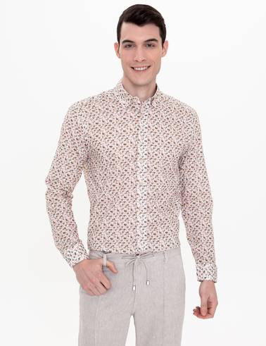 Haki Regular Fit Uzun Kollu Gömlek