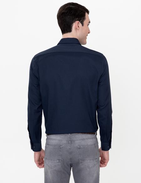 Lacivert Slim Fit Oxford Gömlek - 50247117023