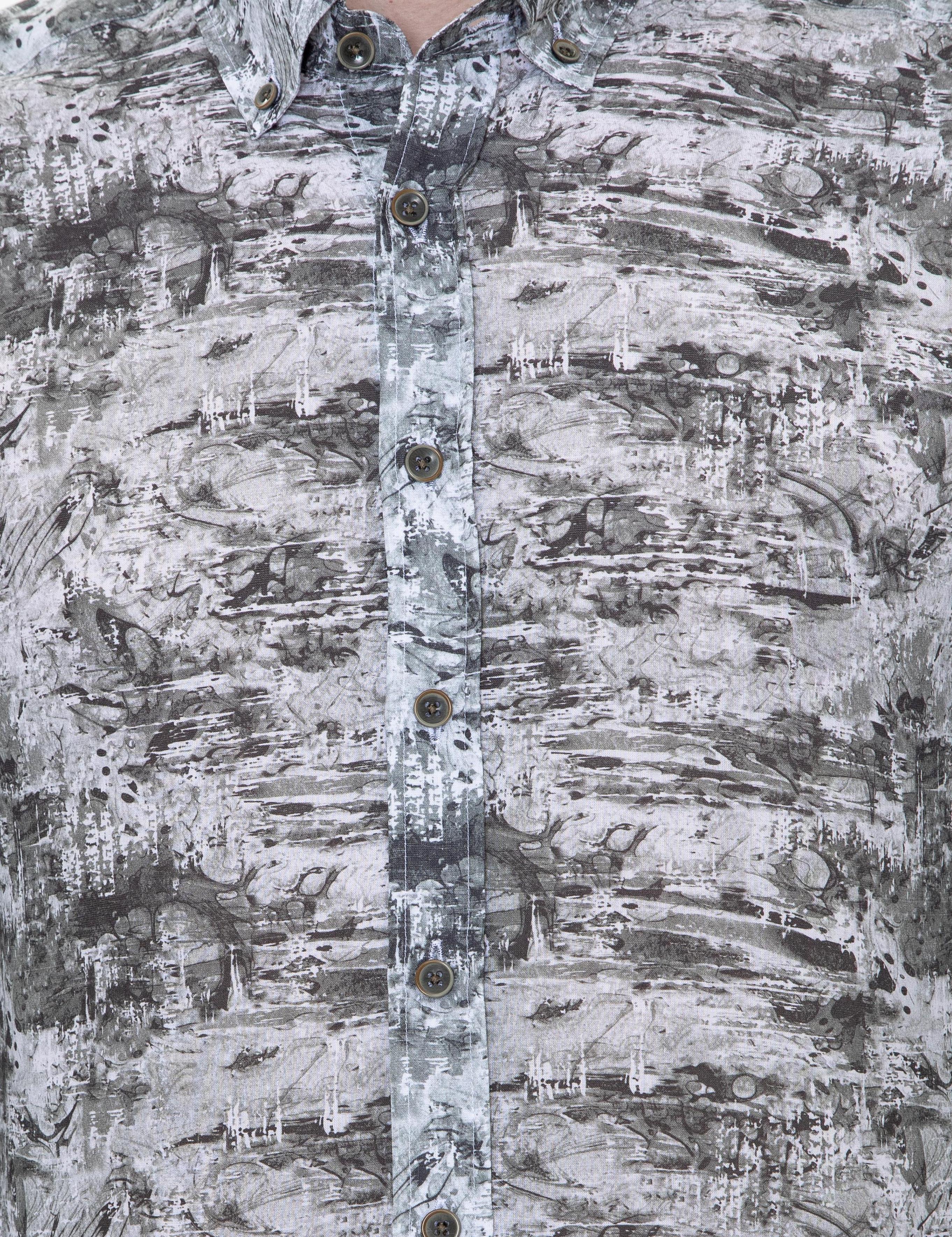 Haki Slim Fit Uzun Kollu Gömlek