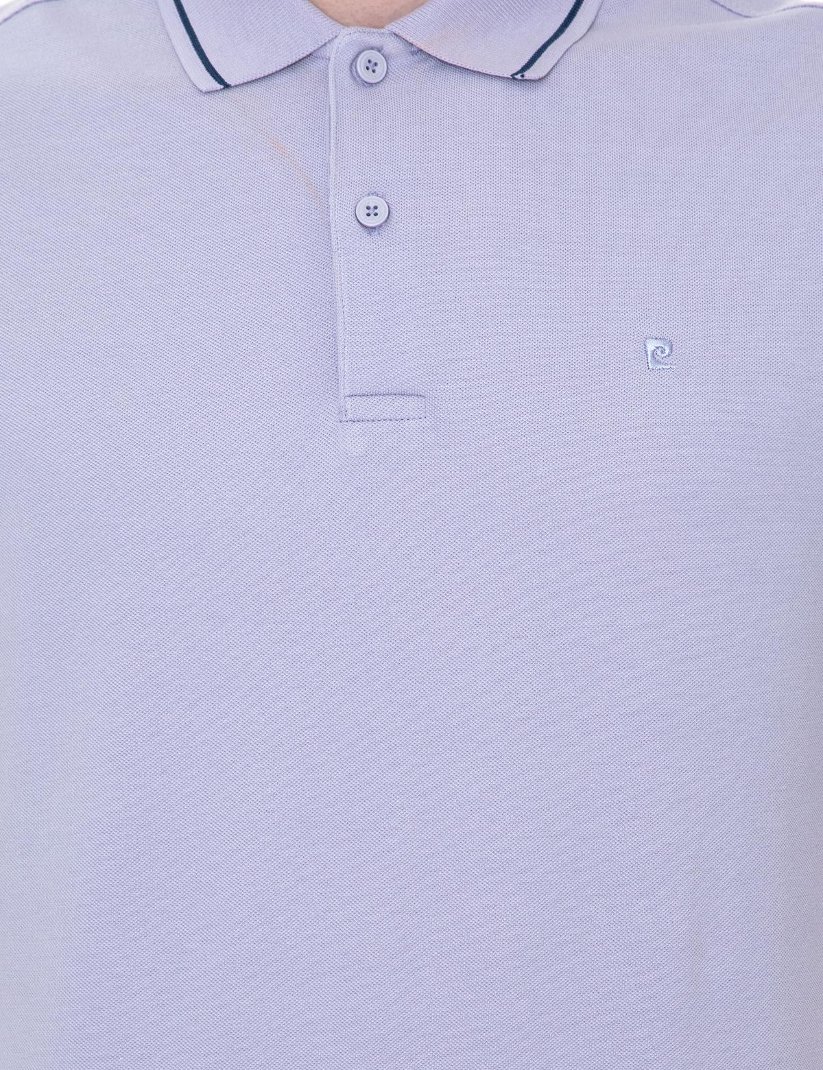 Lila Slim Fit Polo Yaka Basic Tişört - 50252448176