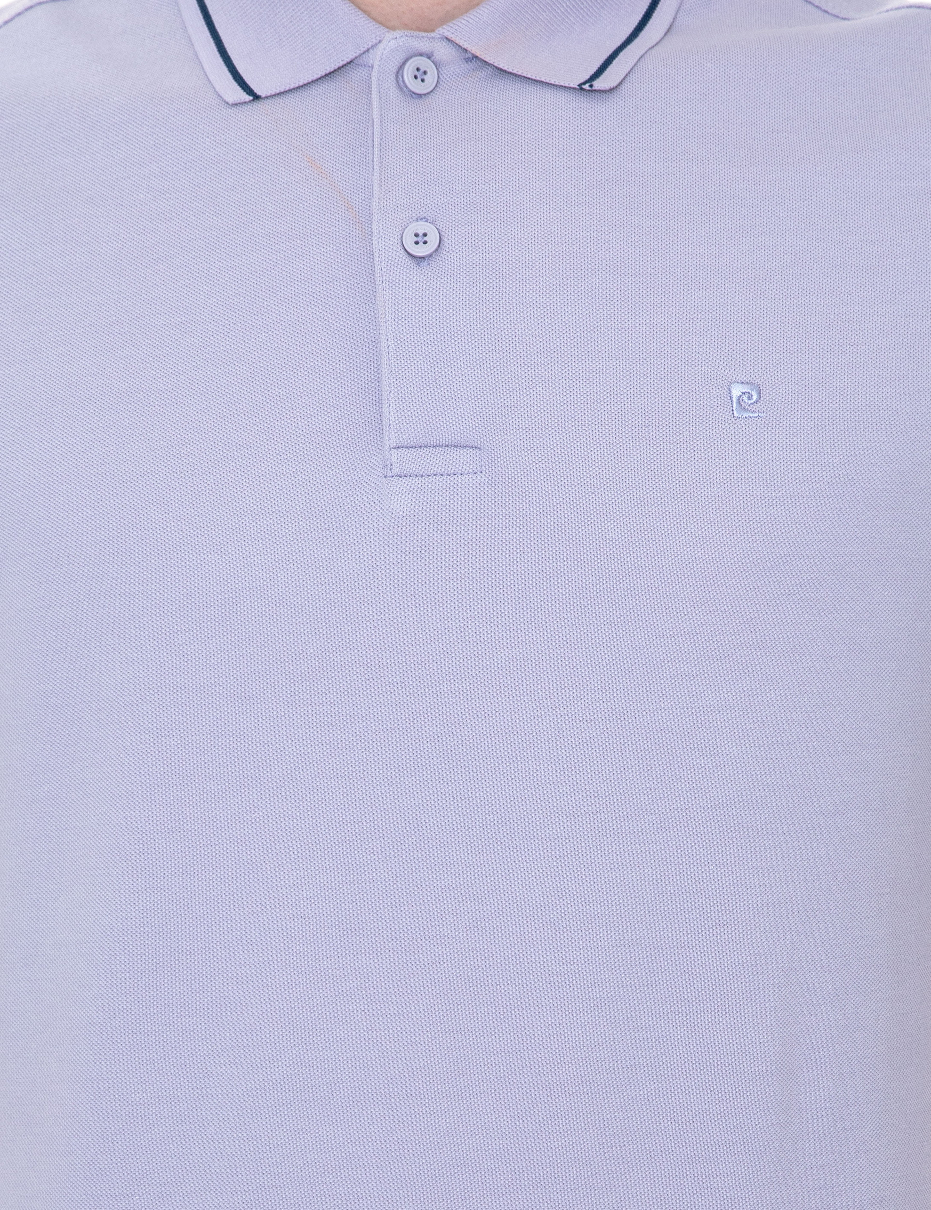 Lila Slim Fit Polo Yaka Basic Tişört - Image 6