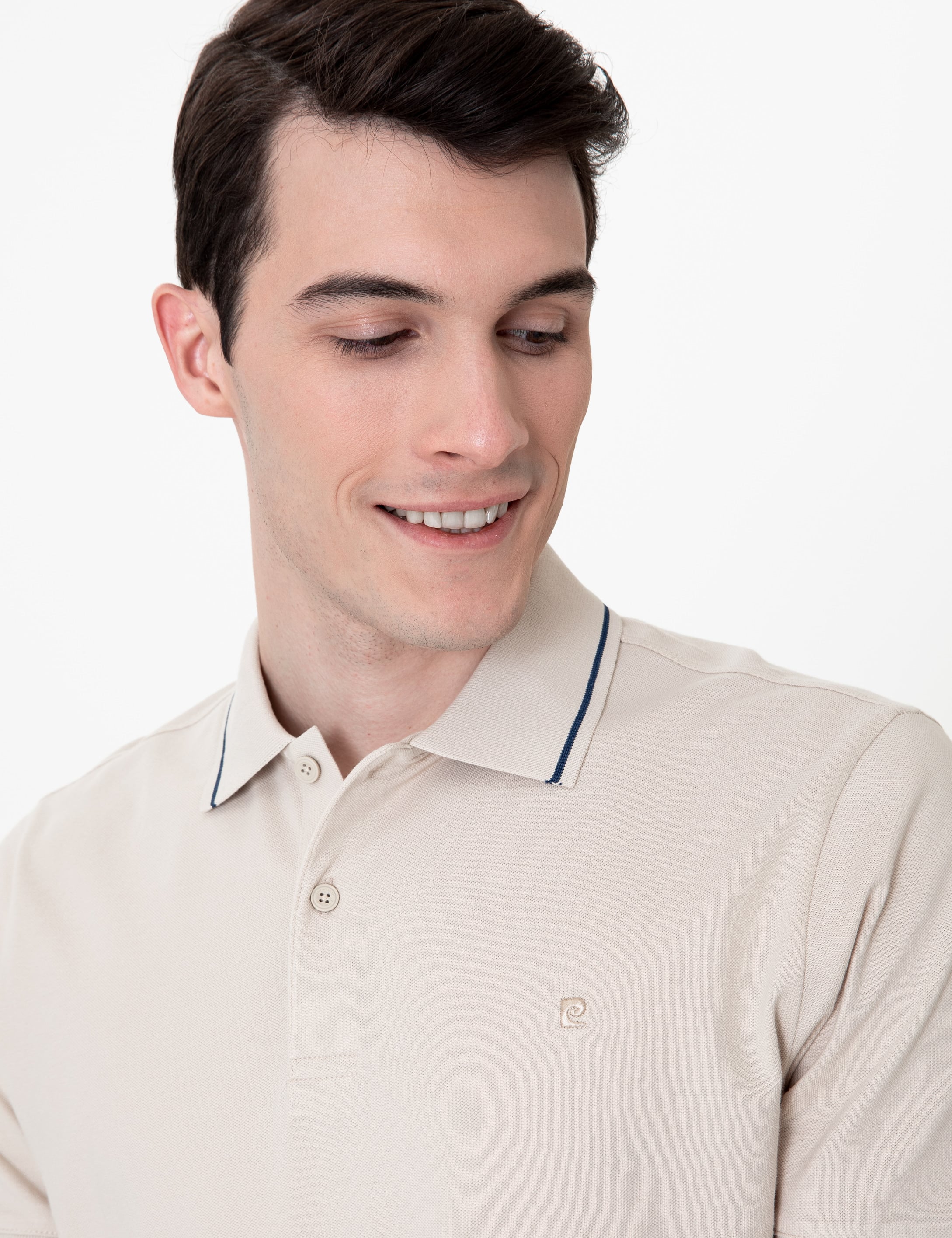 Taş Slim Fit Polo Yaka Basic Tişört - Image 2