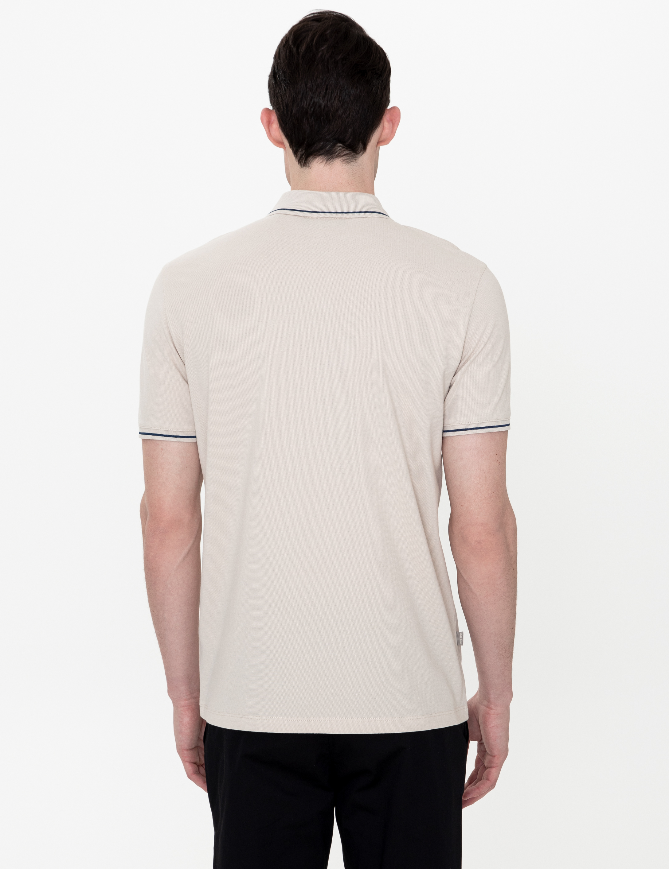 Taş Slim Fit Polo Yaka Basic Tişört - Image 5