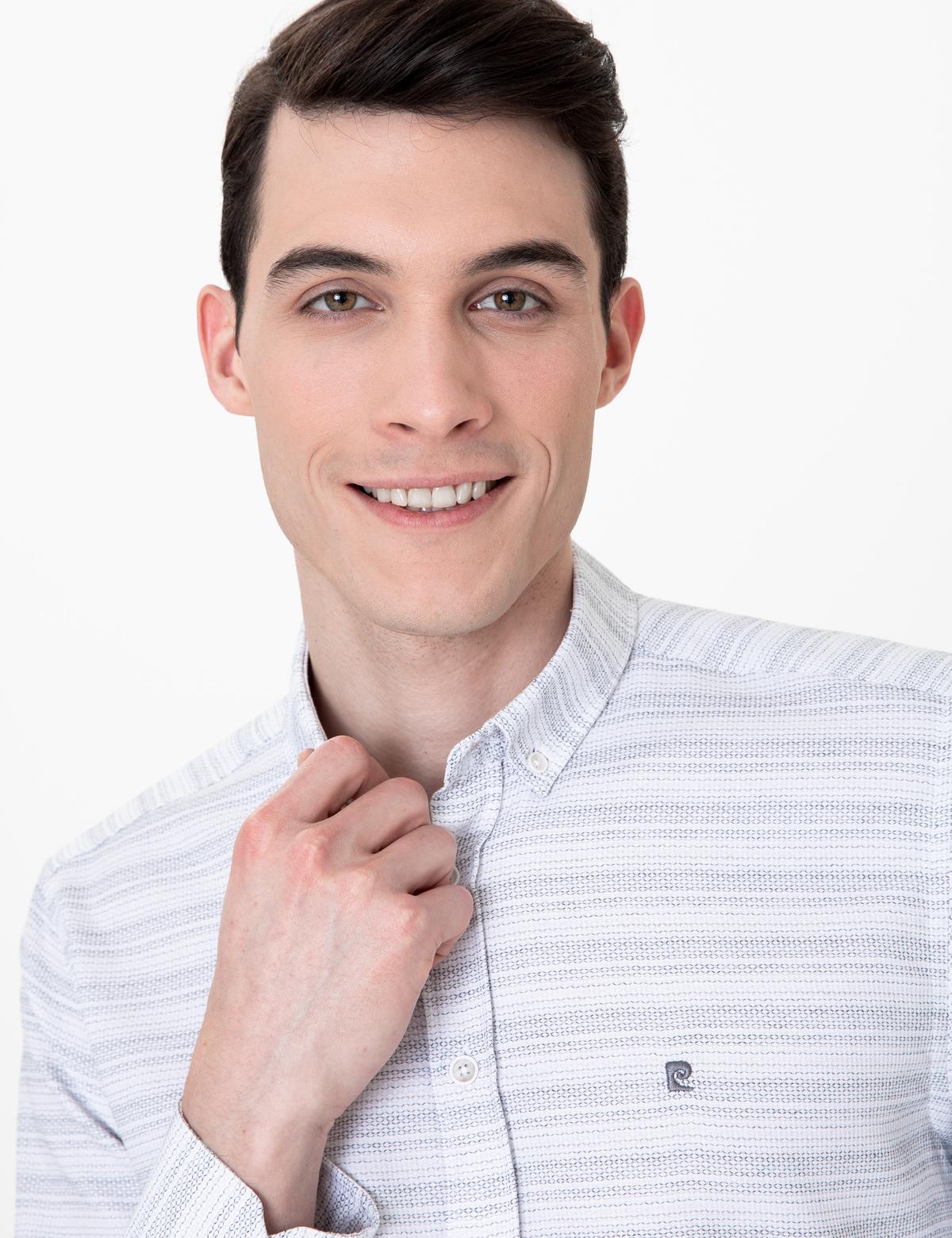 Antrasit Slim Fit Uzun Kollu Gömlek - 50247126032