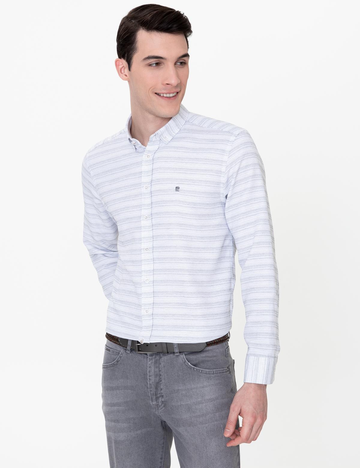 Antrasit Slim Fit Uzun Kollu Gömlek - 50247126032