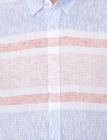 Turuncu Slim Fit Uzun Kollu Gömlek - 50249758001