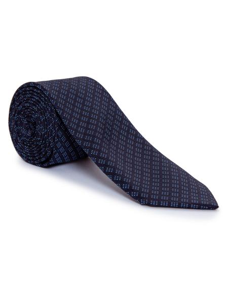 Lacivert 3'lü Kravat Mendil Set - 50252878002