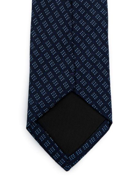 Lacivert 3'lü Kravat Mendil Set - 50252878002