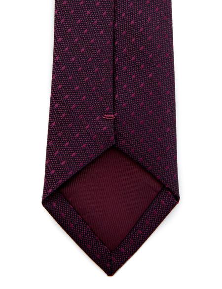 Bordo 3'lü Kravat Mendil Set - 50252878003