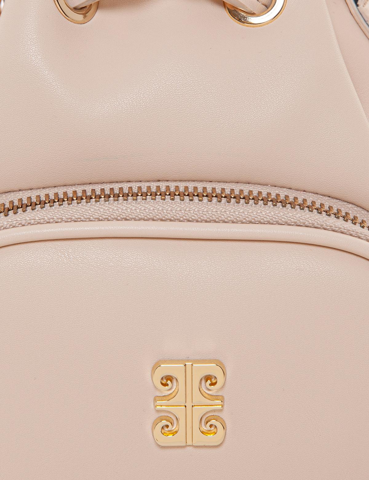 Bej Büzgülü Çanta - 50260523005