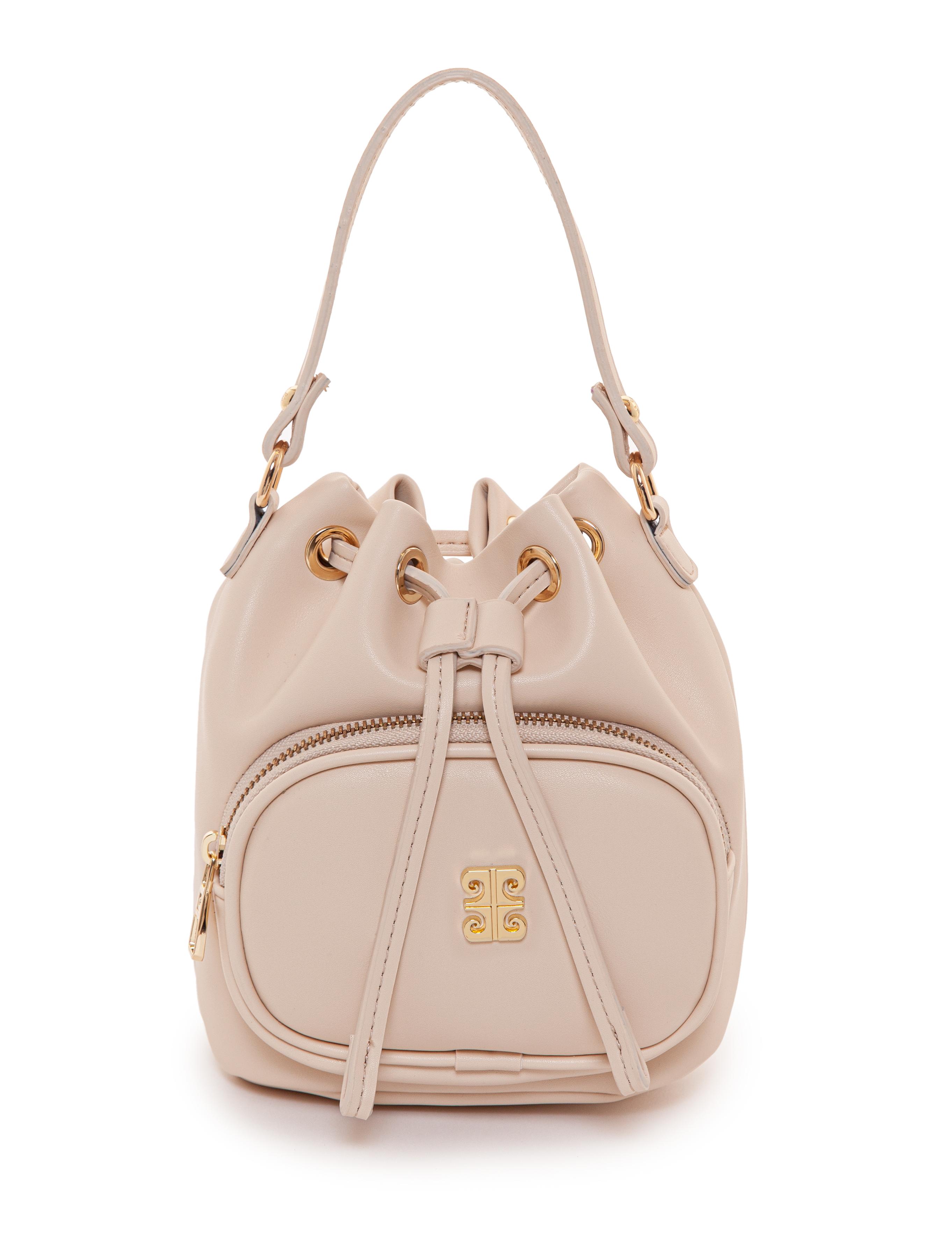 Bej Büzgülü Çanta