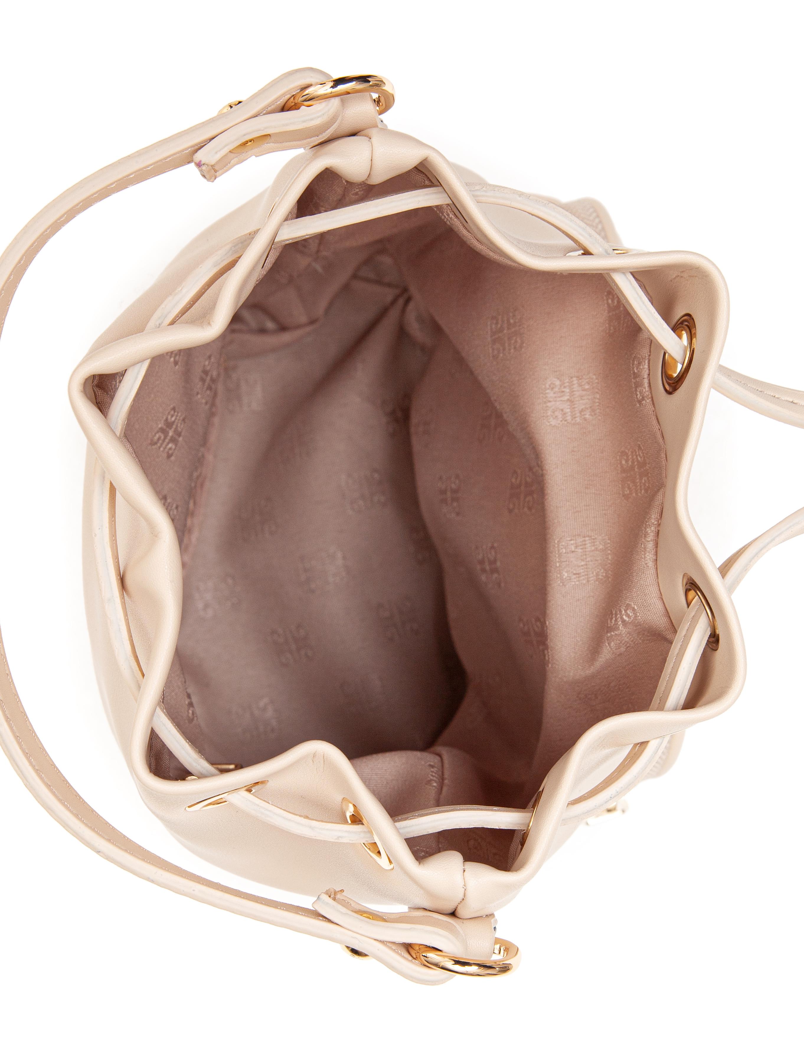 Bej Büzgülü Çanta