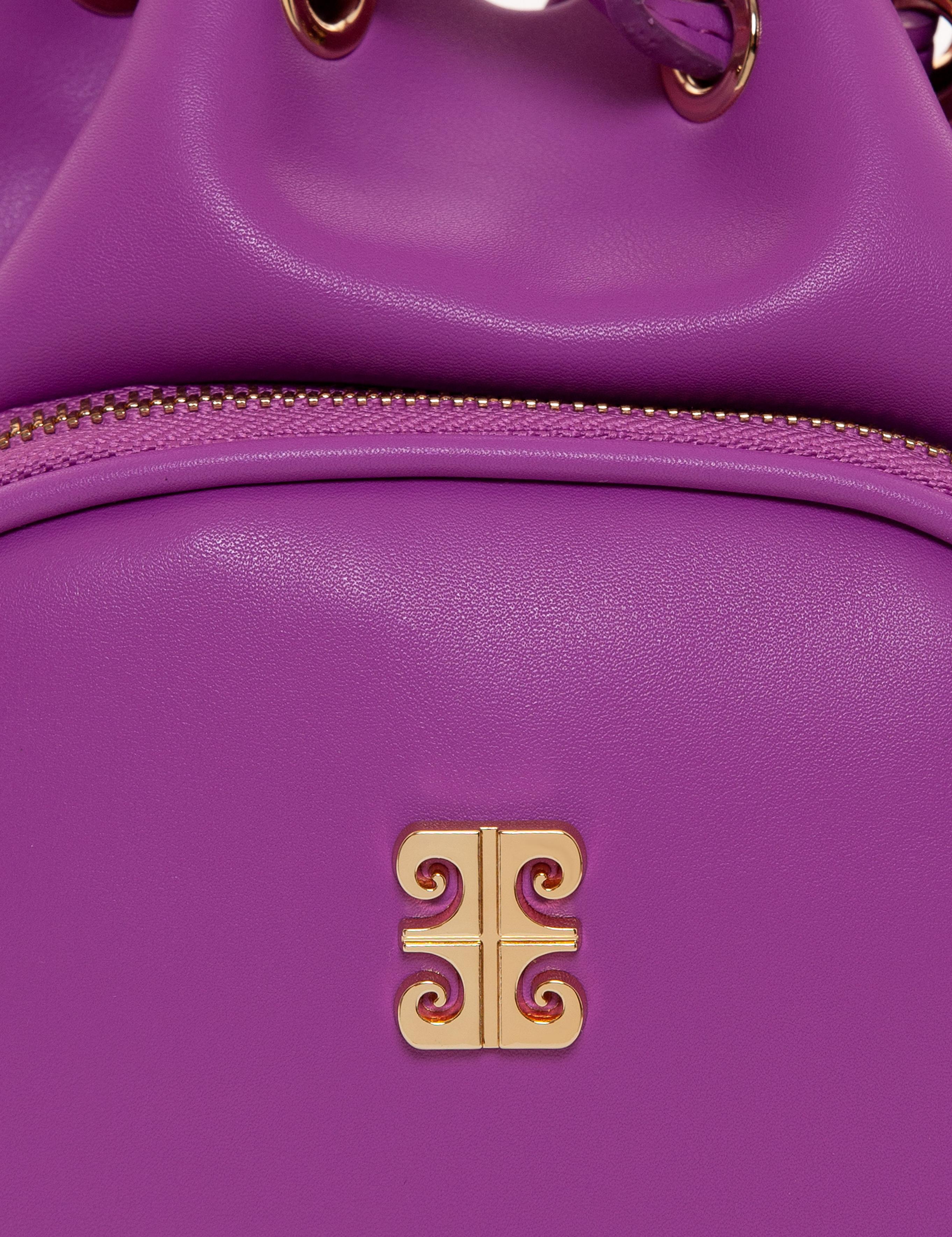 Menekşe Büzgülü Çanta