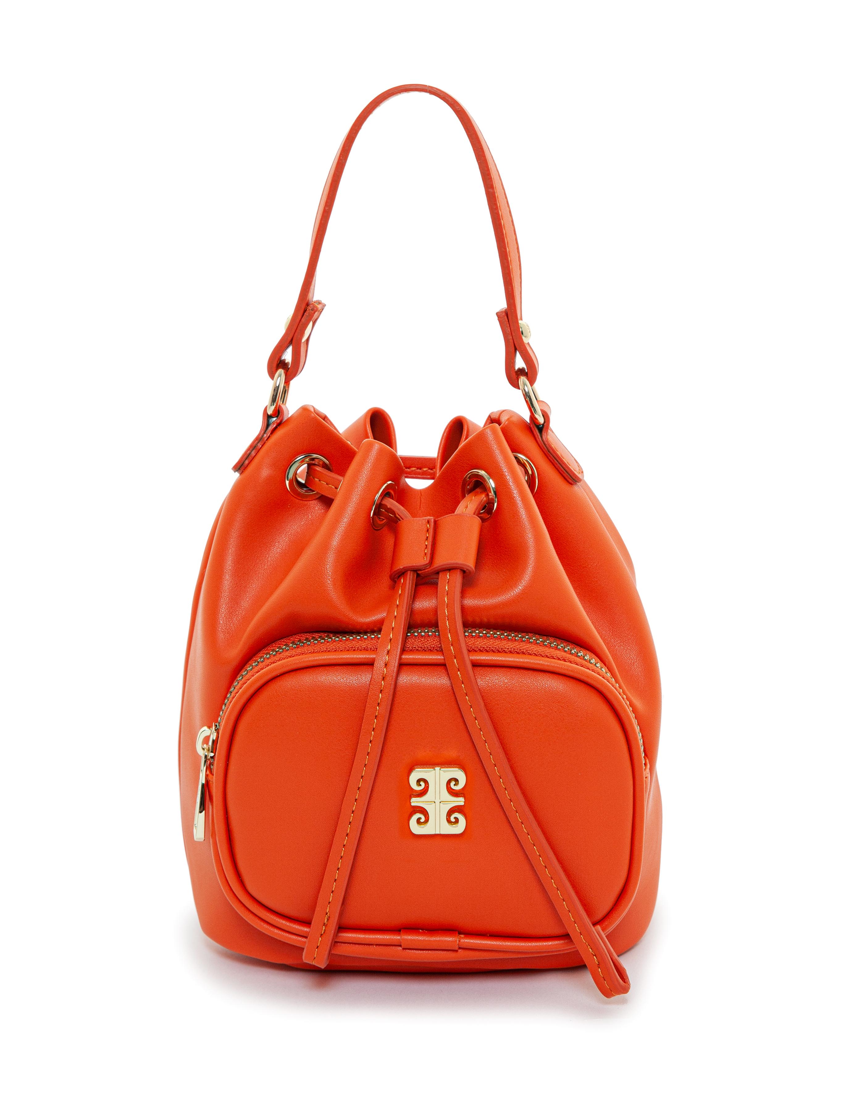 Turuncu Büzgülü Çanta