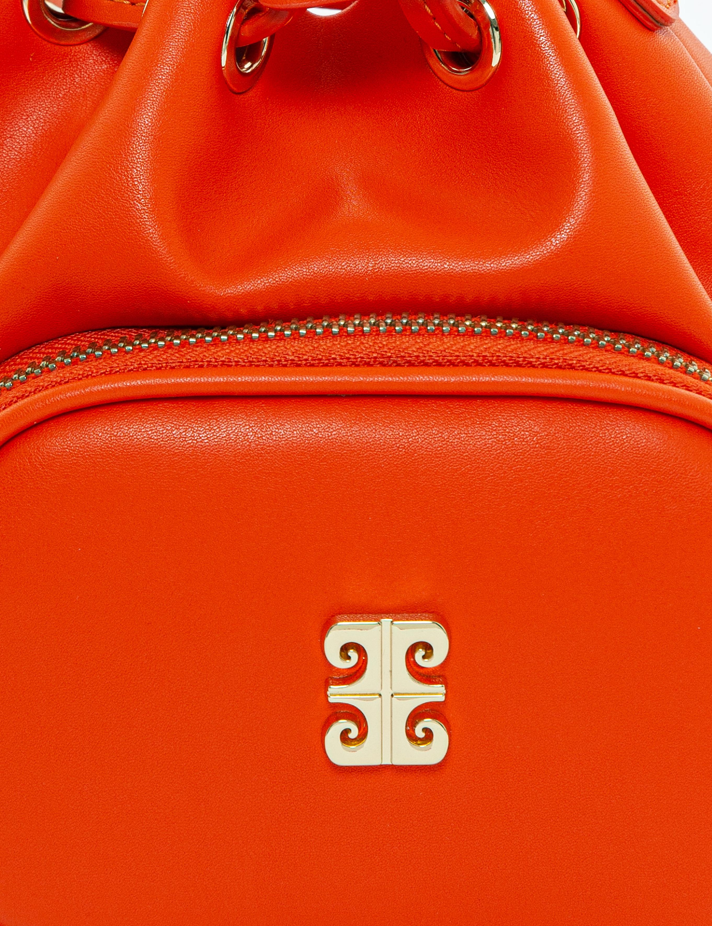 Turuncu Büzgülü Çanta