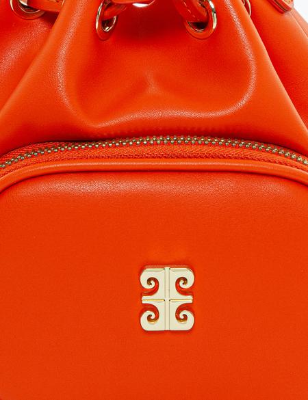 Turuncu Büzgülü Çanta - 50260523008