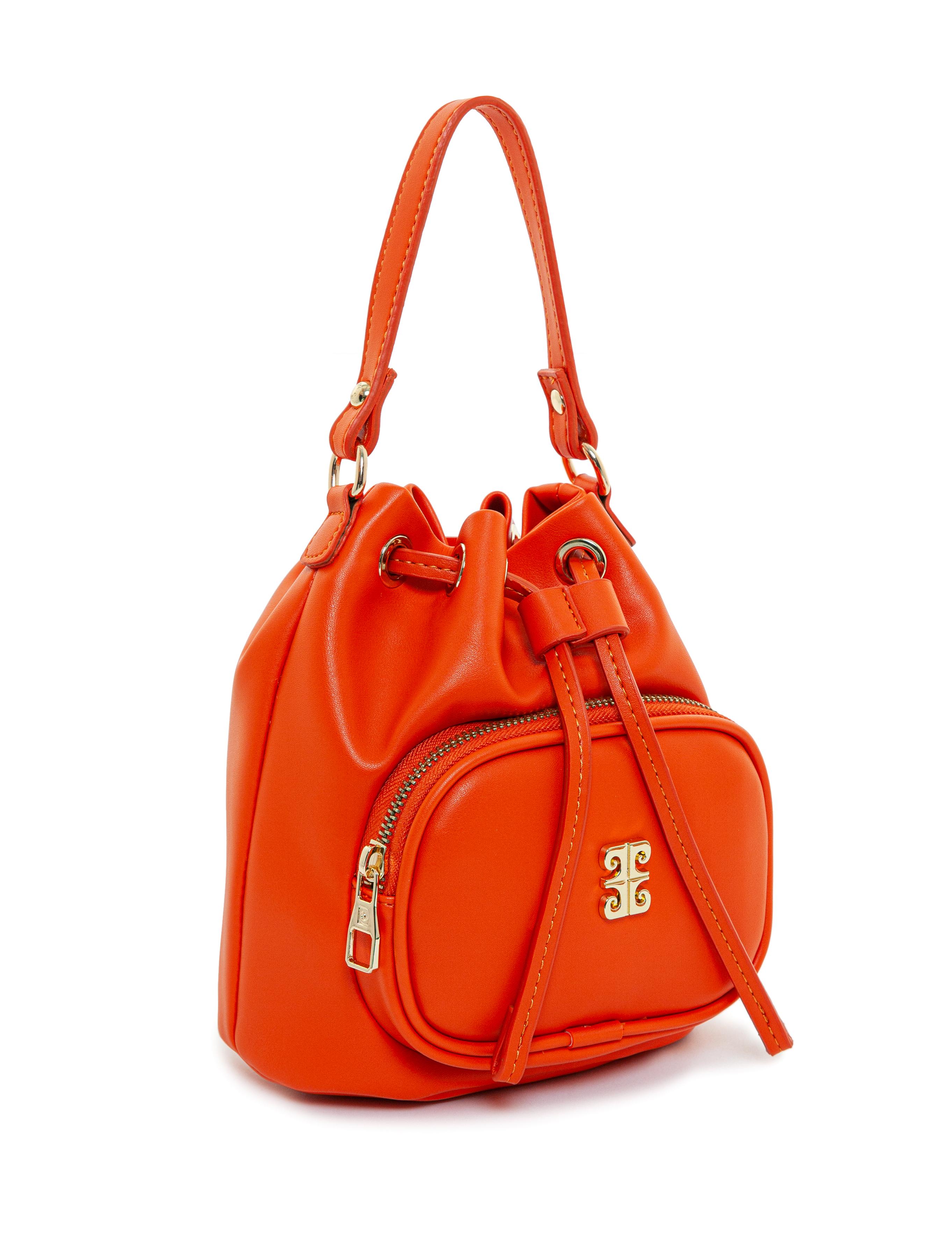 Turuncu Büzgülü Çanta