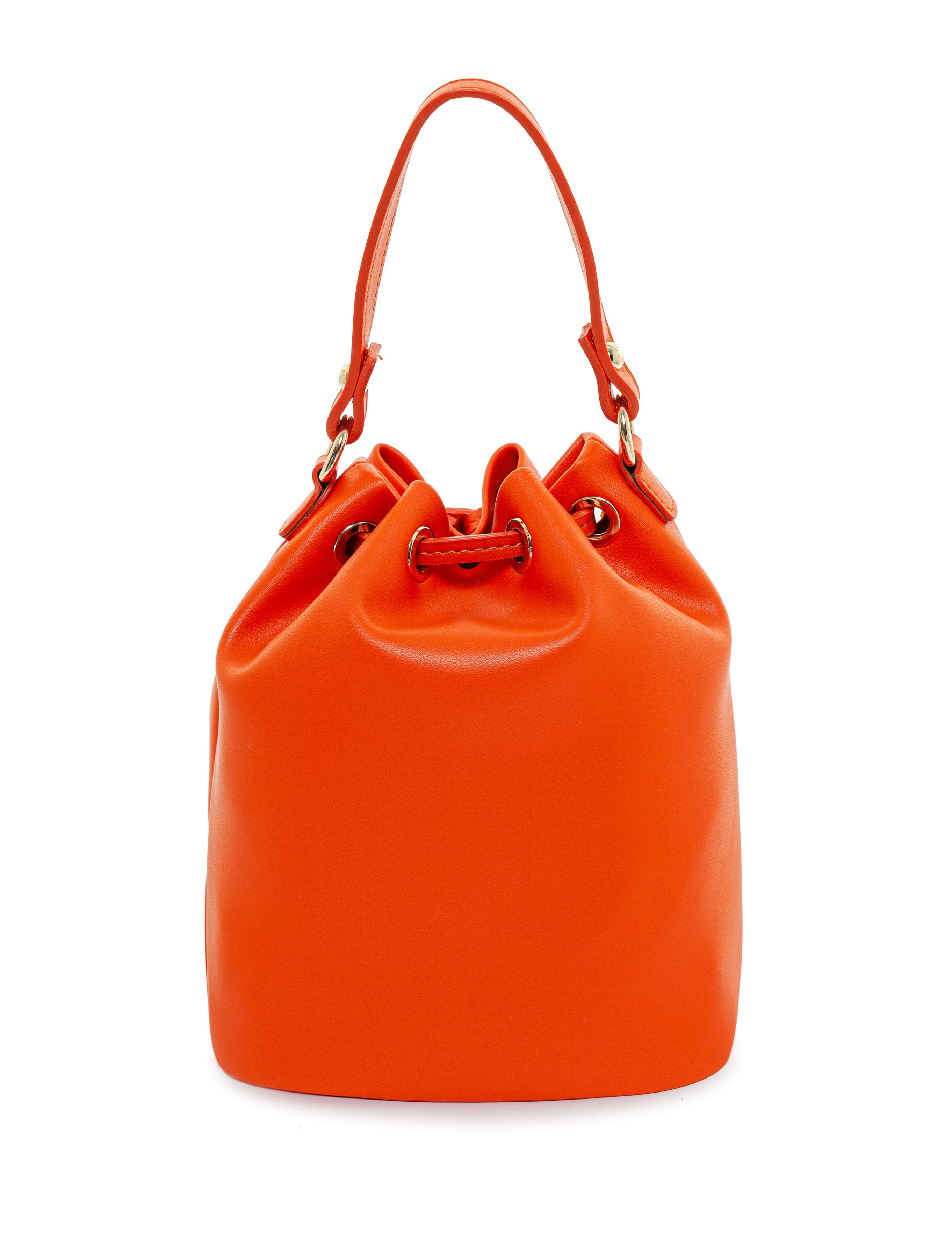 Turuncu Büzgülü Çanta