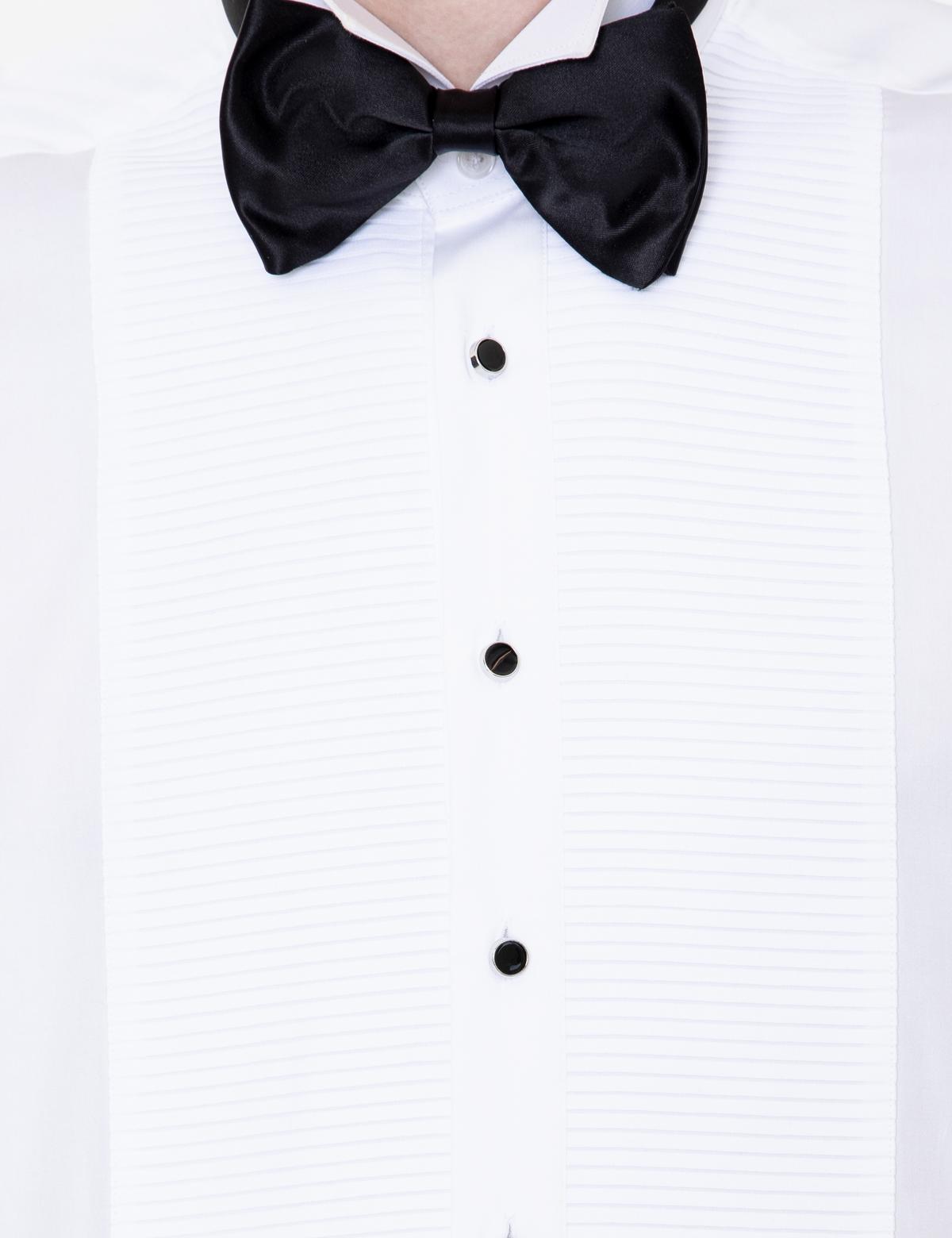 Beyaz Slim Fit Smokin Gömlek - 50246036002