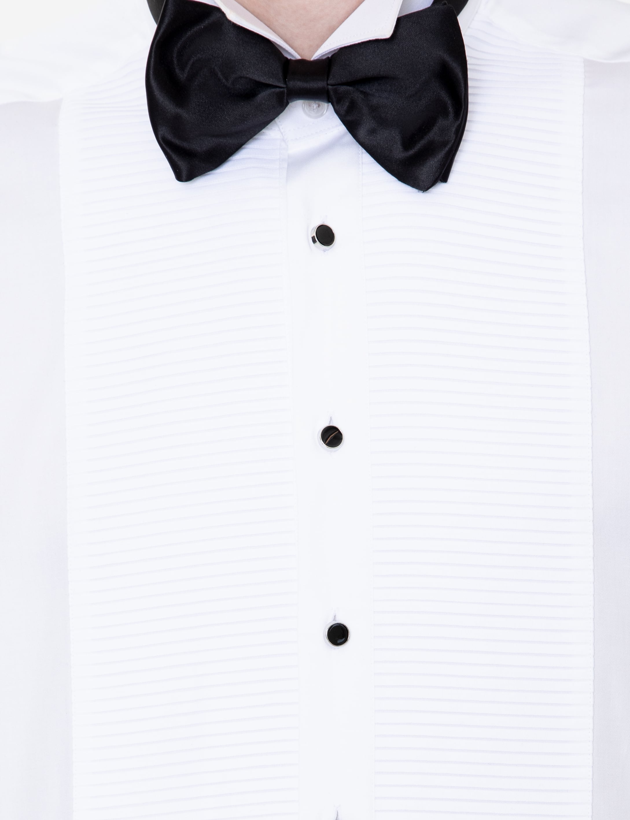 Beyaz Slim Fit Smokin Gömlek