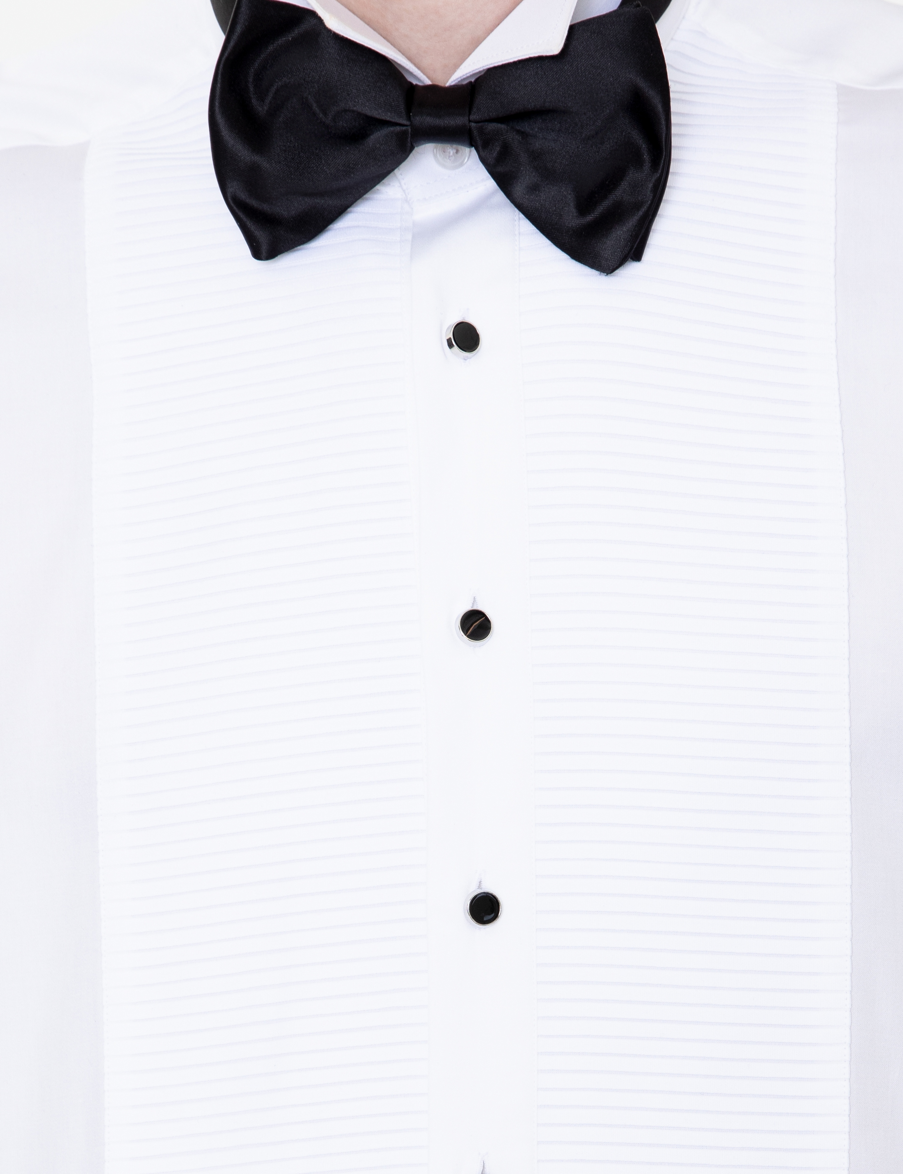 Beyaz Slim Fit Smokin Gömlek