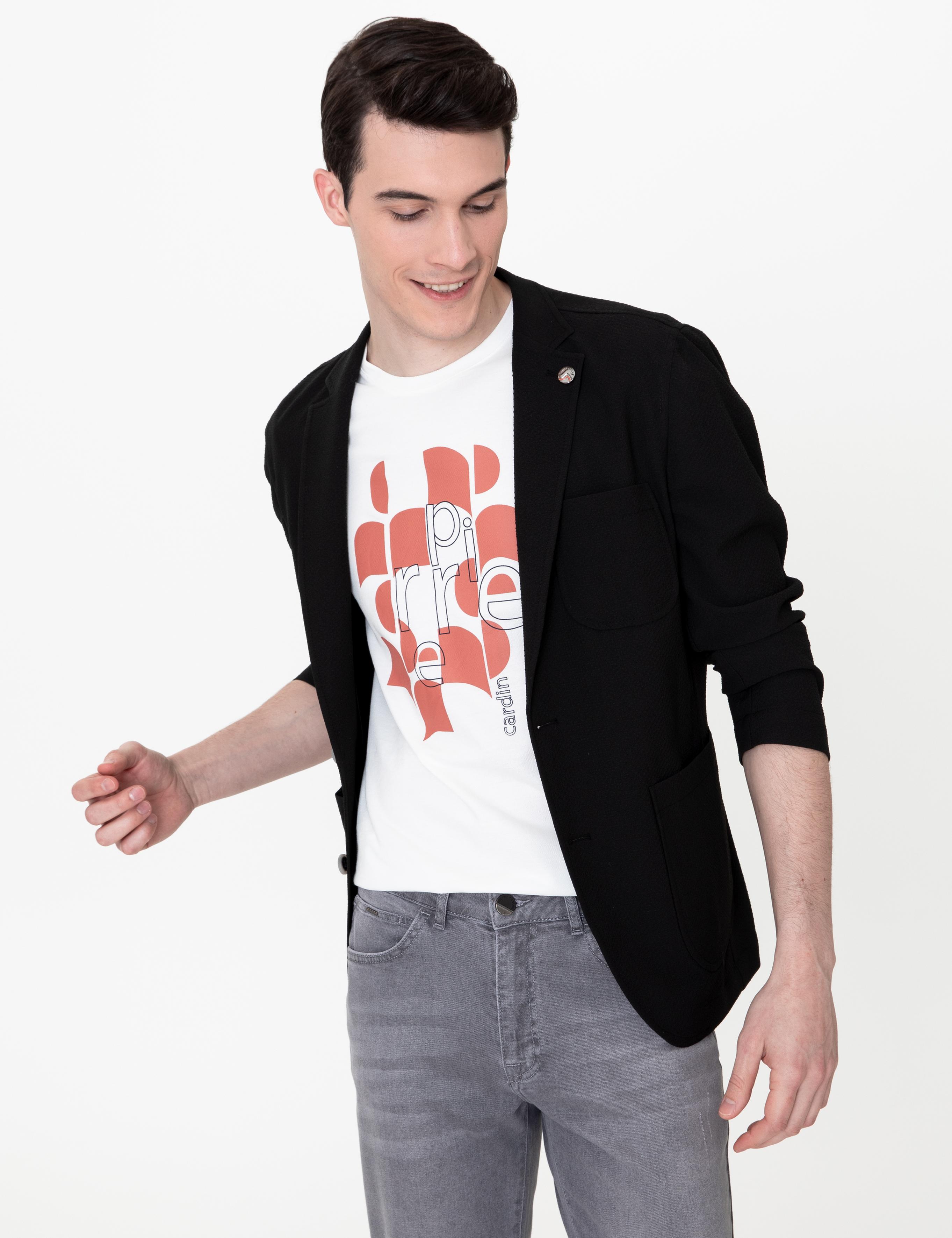 Siyah Ex. Slim Fit Ceket