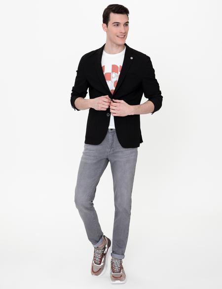 Siyah Ex. Slim Fit Ceket - 50247506056