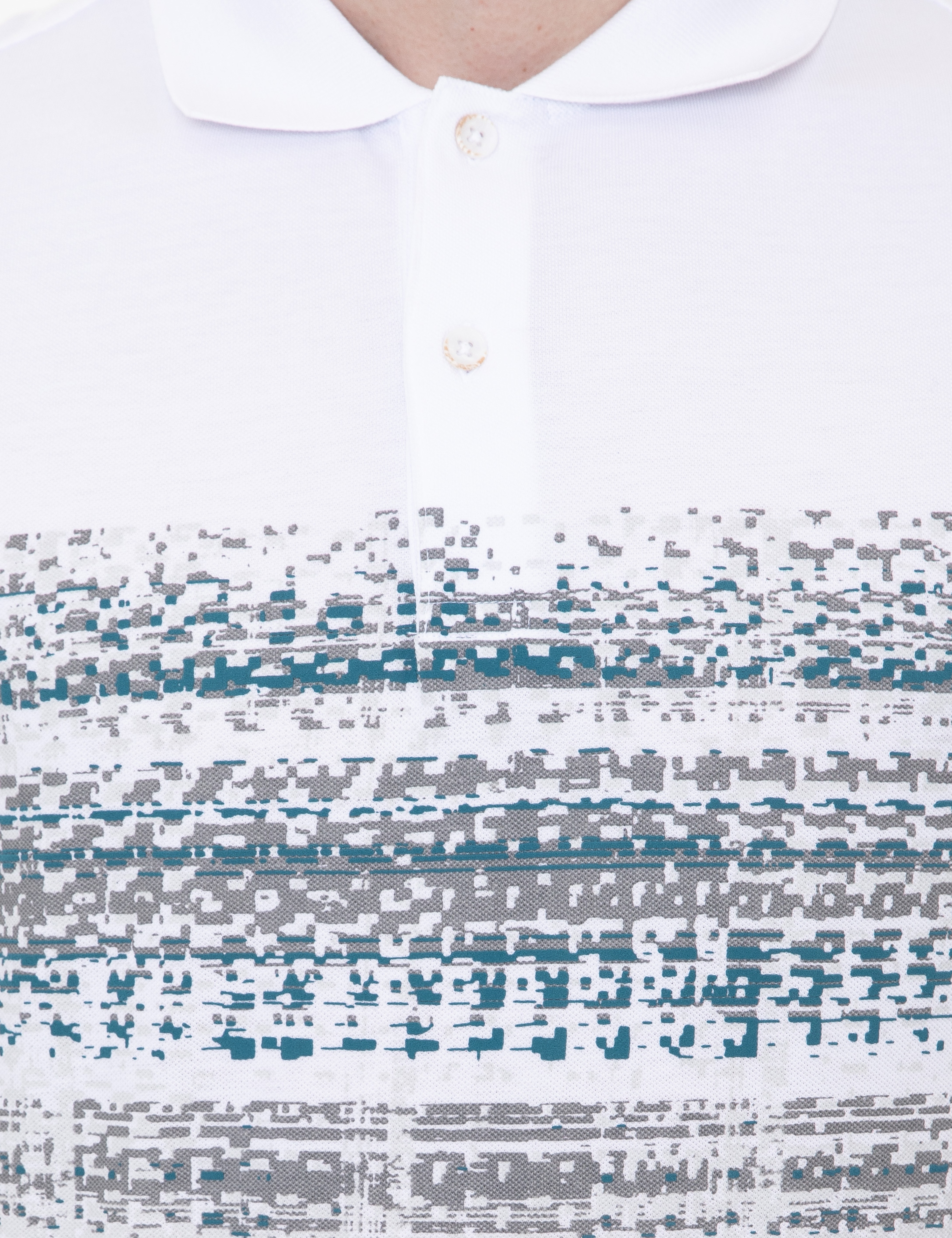 Beyaz Slim Fit Polo Yaka Tişört