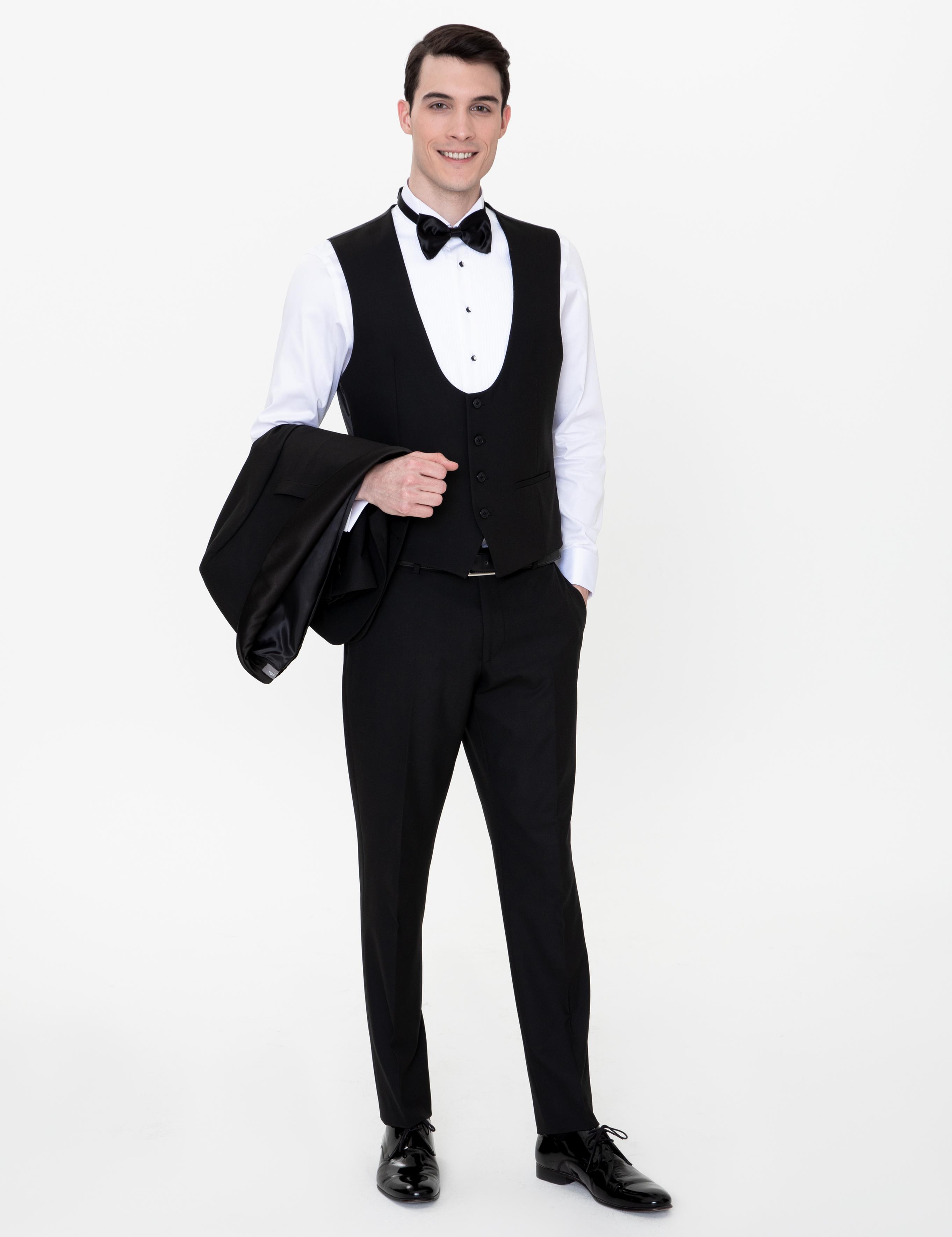 Siyah Yelekli Damatlık Smokin