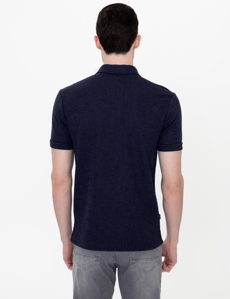 Lacivert Slim Fit Polo Yaka Tişört - 50251665019