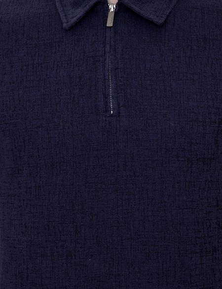 Lacivert Slim Fit Polo Yaka Tişört - 50251665019