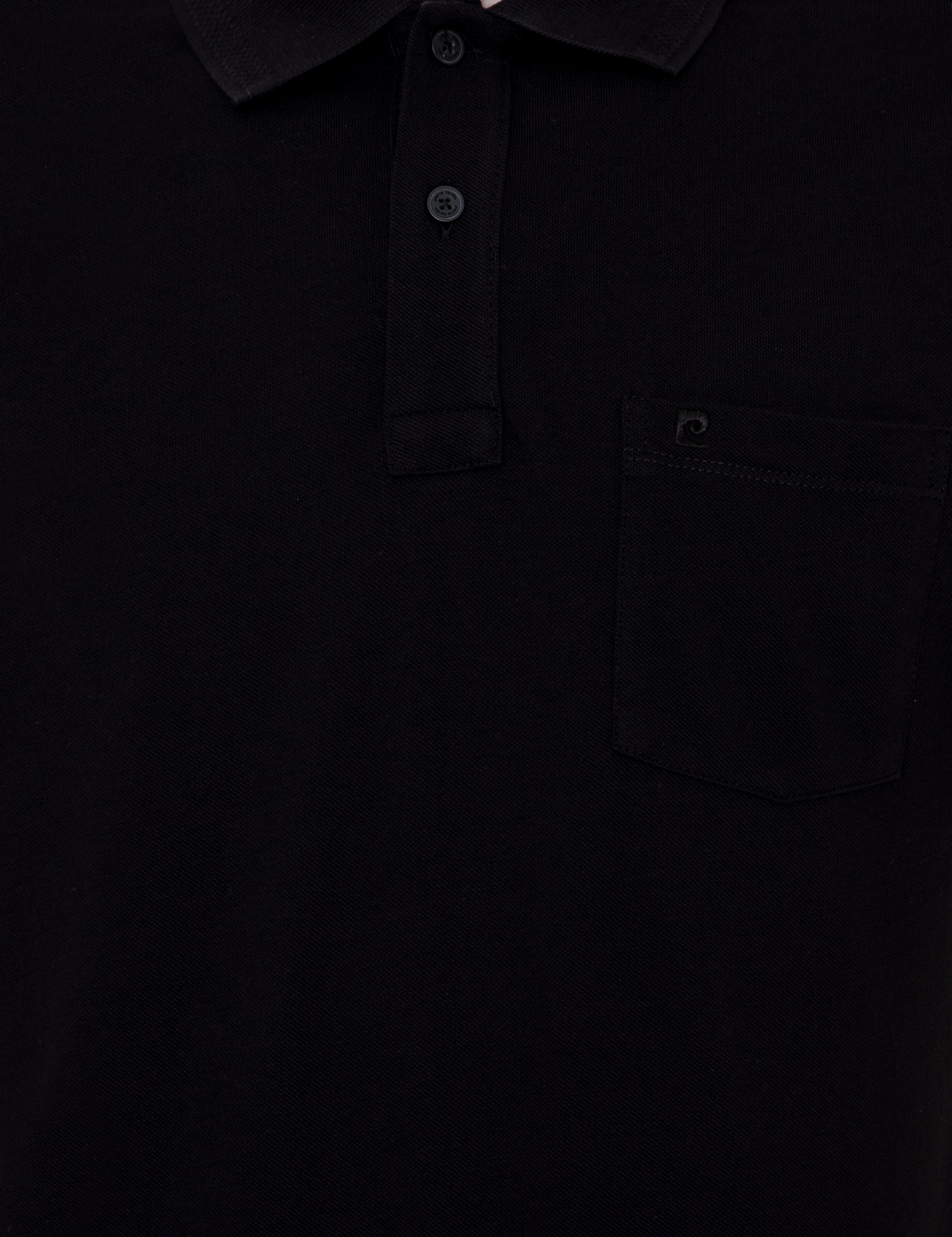 Siyah Regular Fit Polo Yaka Basic Tişört