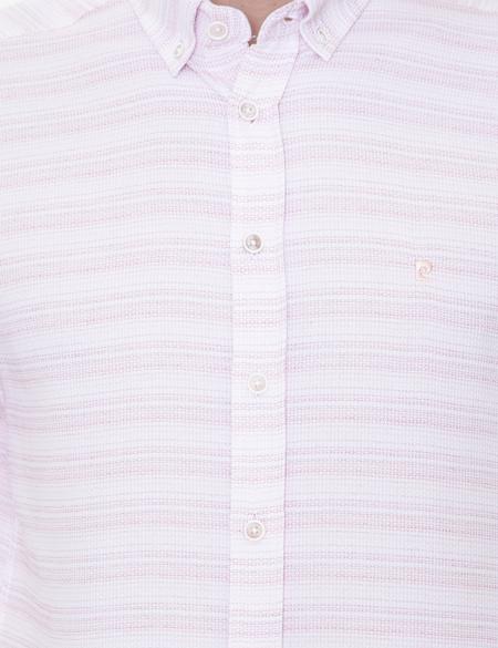 Gül Kurusu Slim Fit Uzun Kollu Gömlek - 50247126052