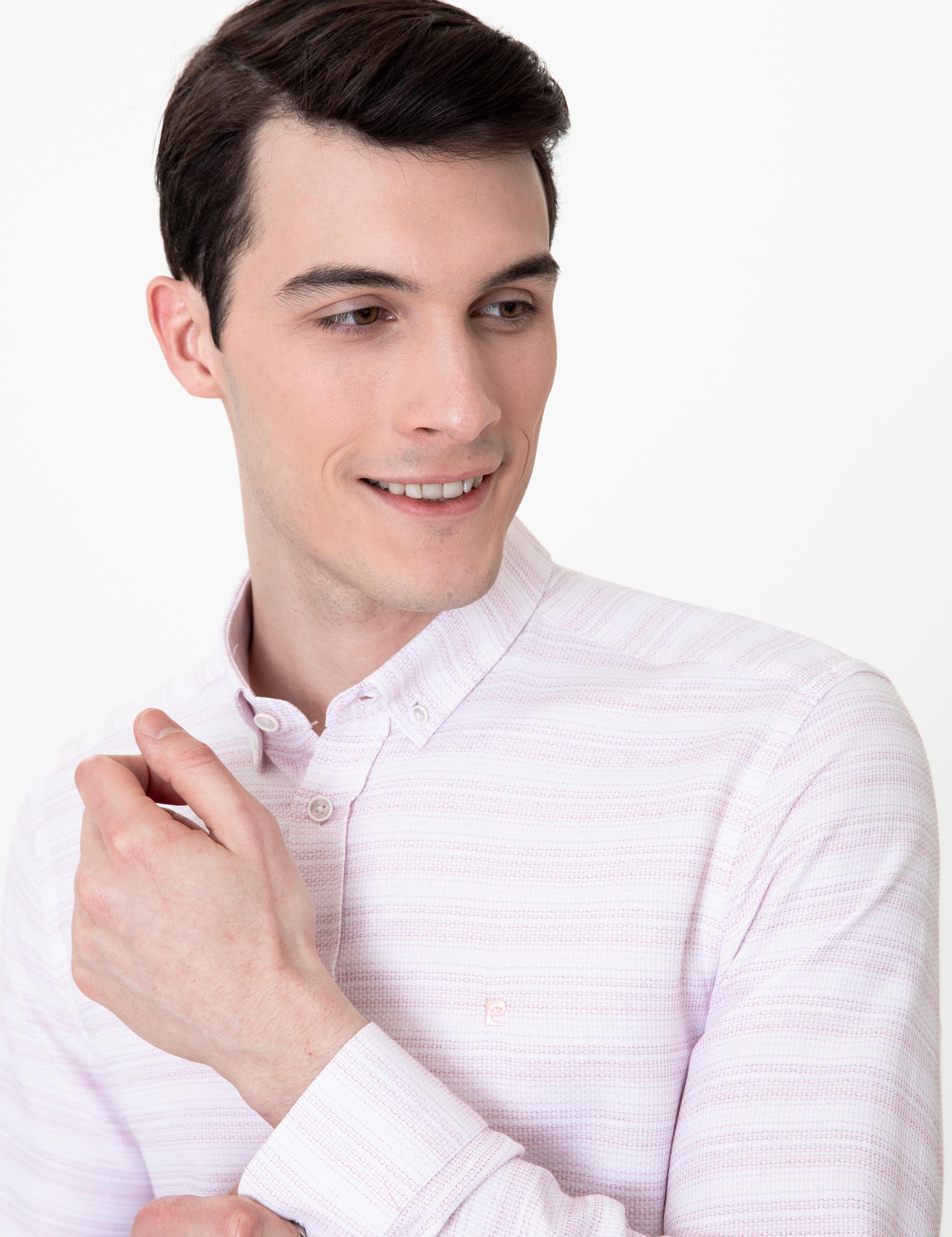 Gül Kurusu Slim Fit Uzun Kollu Gömlek