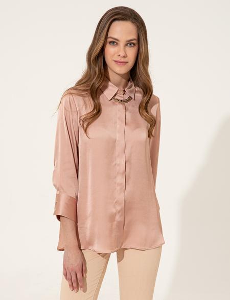 Pudra Comfort Fit Uzun Kollu Gömlek - 50247265006