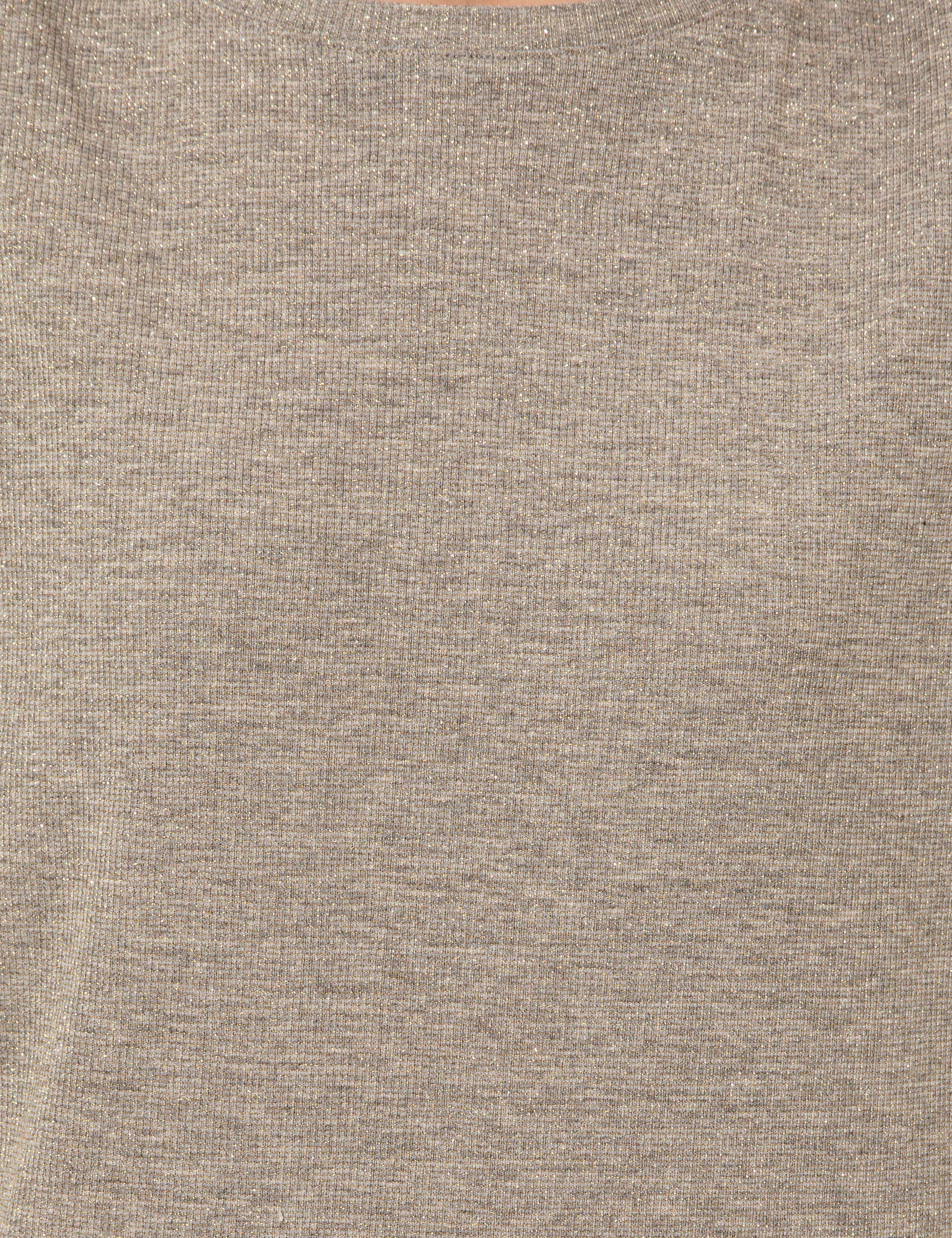 Gri Melanj Comfort Fit Tişört