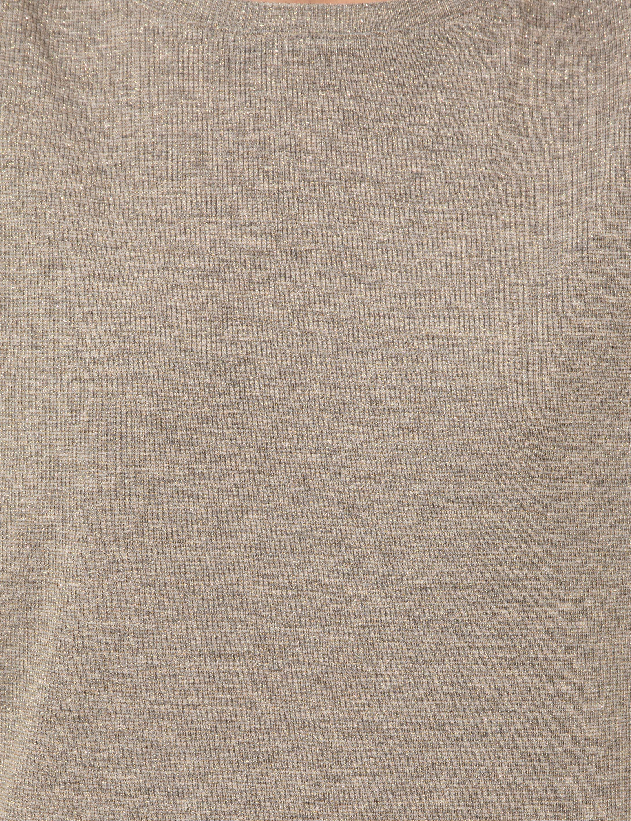 Gri Melanj Comfort Fit Tişört - Image 7