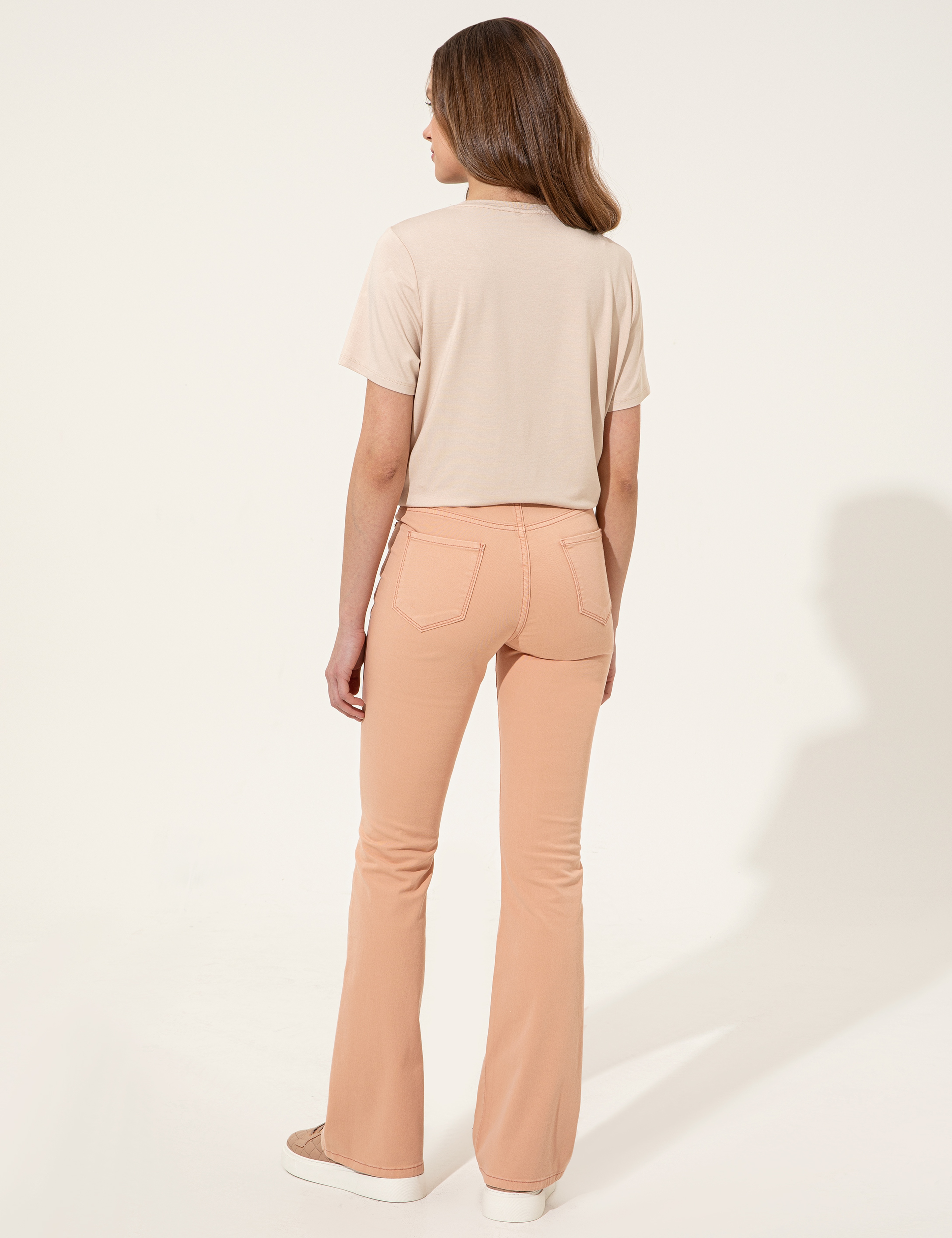 Pudra Skinny Flare Jean Pantolon - Image 5