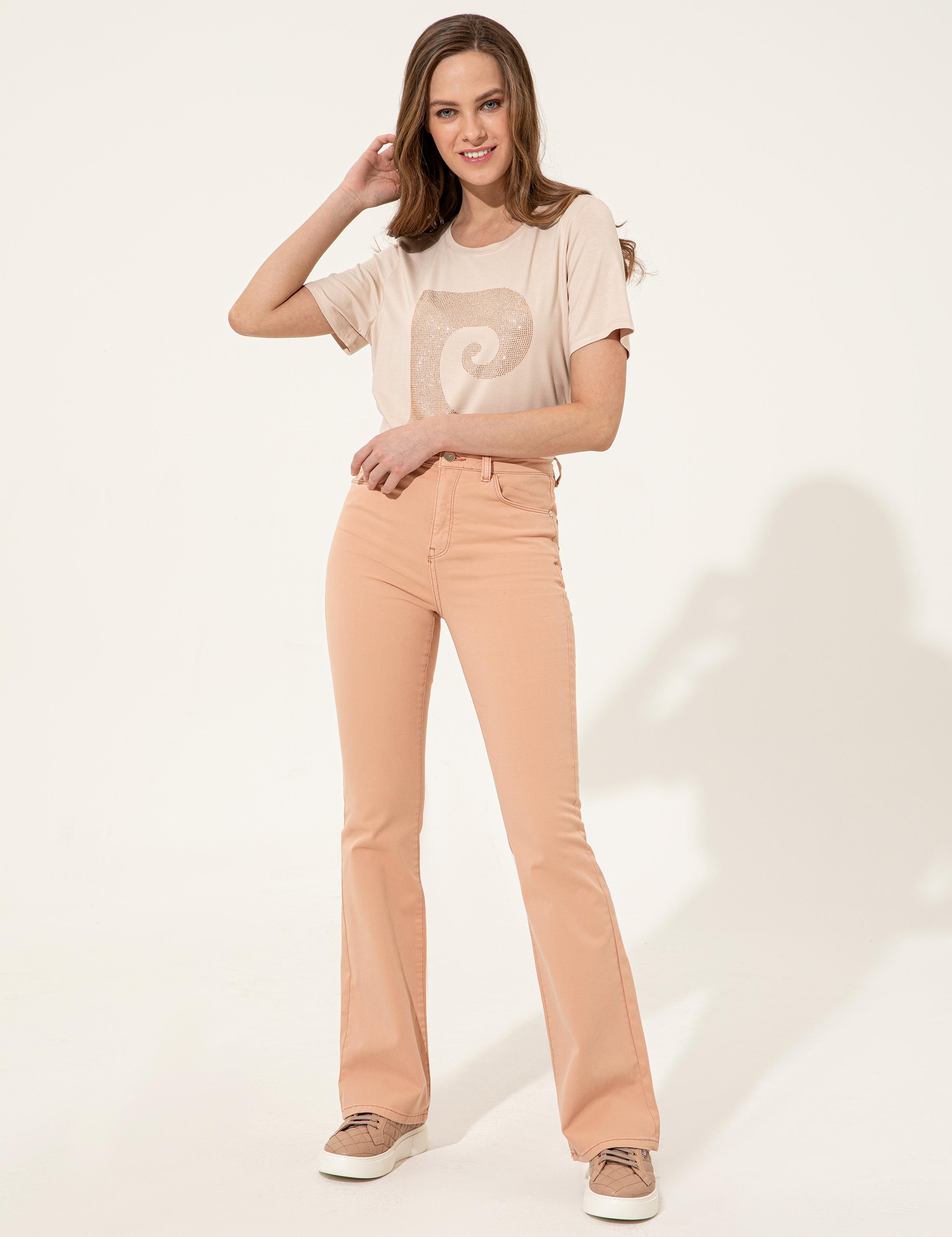 Pudra Skinny Flare Jean Pantolon
