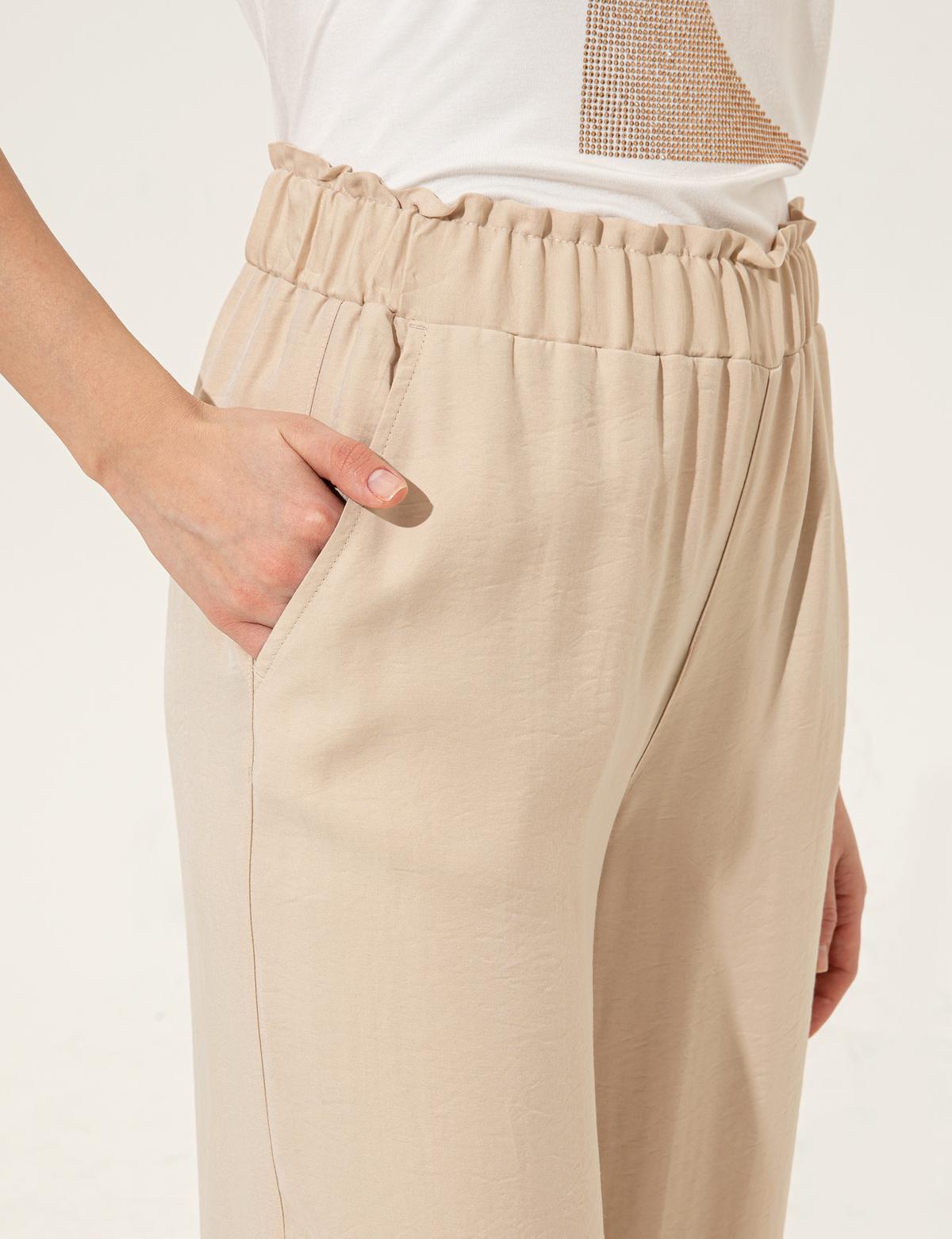 Bej Dad Fit Kanvas Pantolon - 50246188028