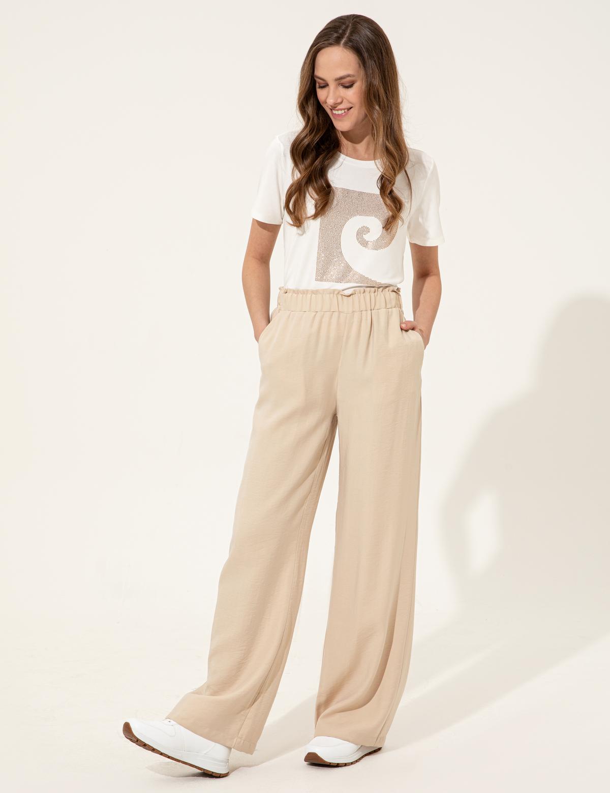 Bej Dad Fit Kanvas Pantolon - 50246188028