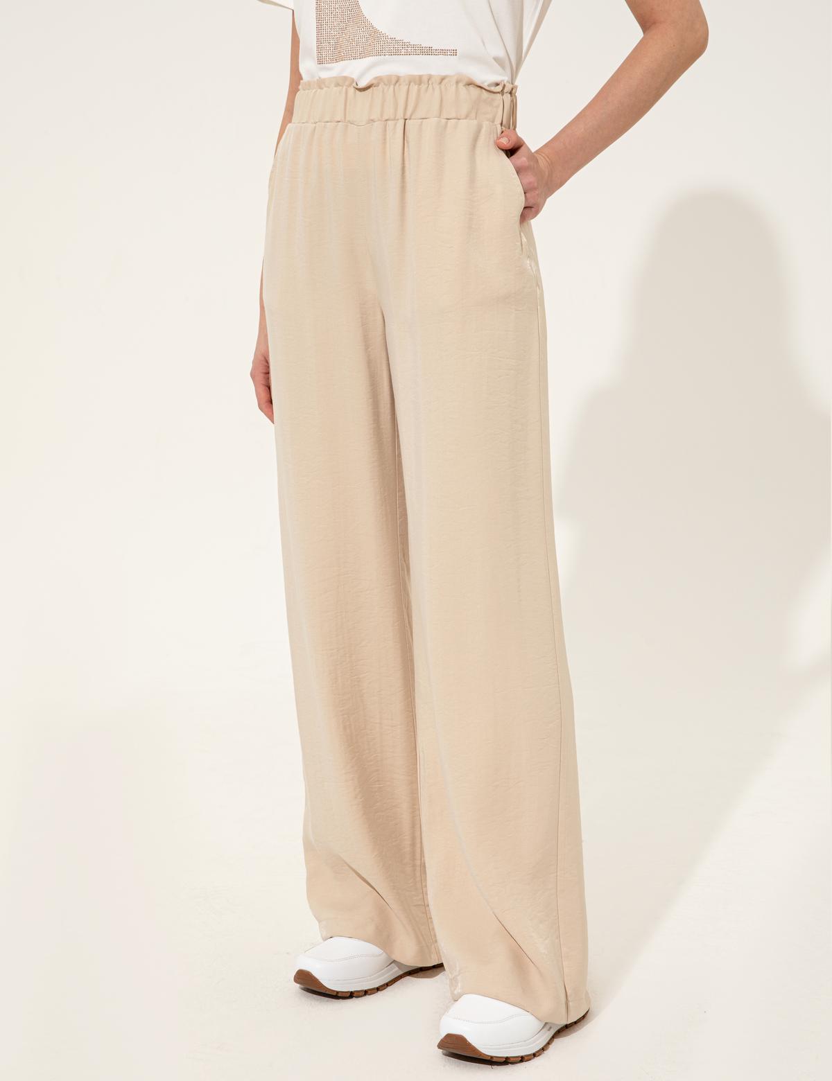 Bej Dad Fit Kanvas Pantolon - 50246188028